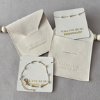 Brățată cu mesaj- WILL YOU BE MY BRIDESMAID? 01