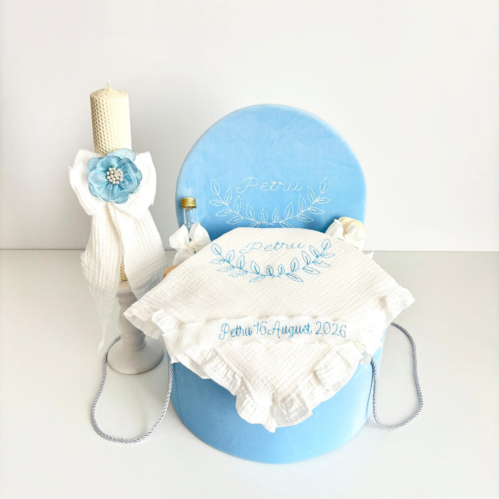 Set Trusou personalizat pentru Botez -Petru