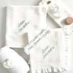 Trusou din Muselina Pentru Botez Personalizat TB026