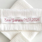 Trusou din Muselina Pentru Botez Personalizat TB033