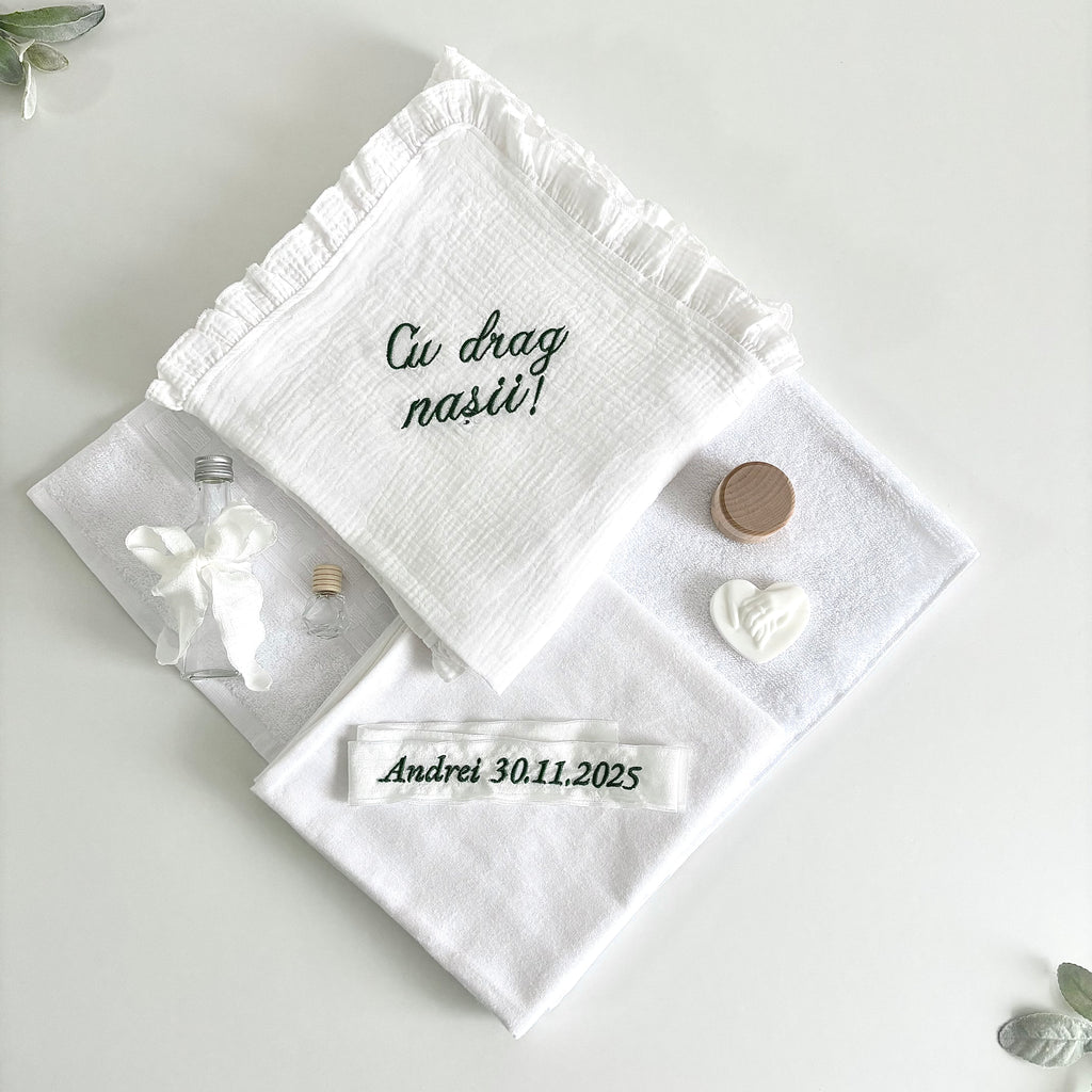 Set Trusou Personalizat pentru Botez Model B027