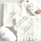 Trusou Personalizat pentru Botez din muselina -Model 011