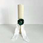 Set -Trusou din muselina pentru Botez + Cutie pentru trusou + Lumânare pentru Botez -Model 1023