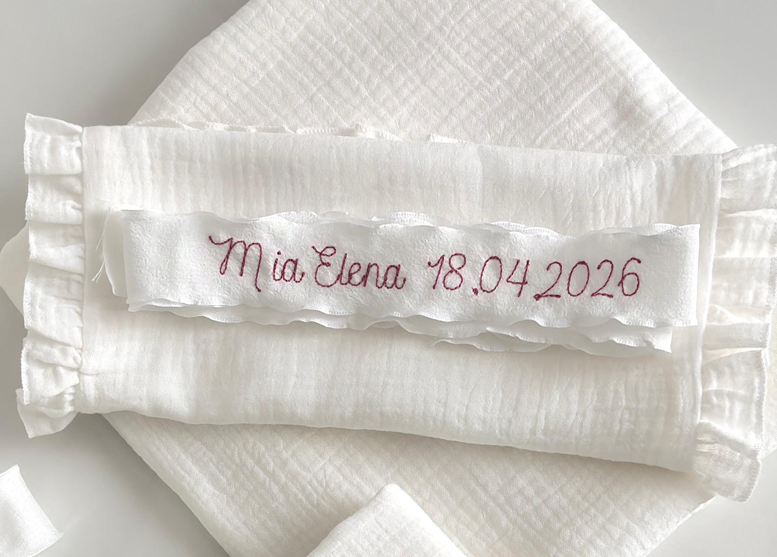 Set Trusou personalizat pentru Botez la Biserică-Mia Elena