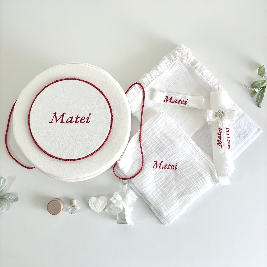 Set Trusou Personalizat pentru Botez – Model B023