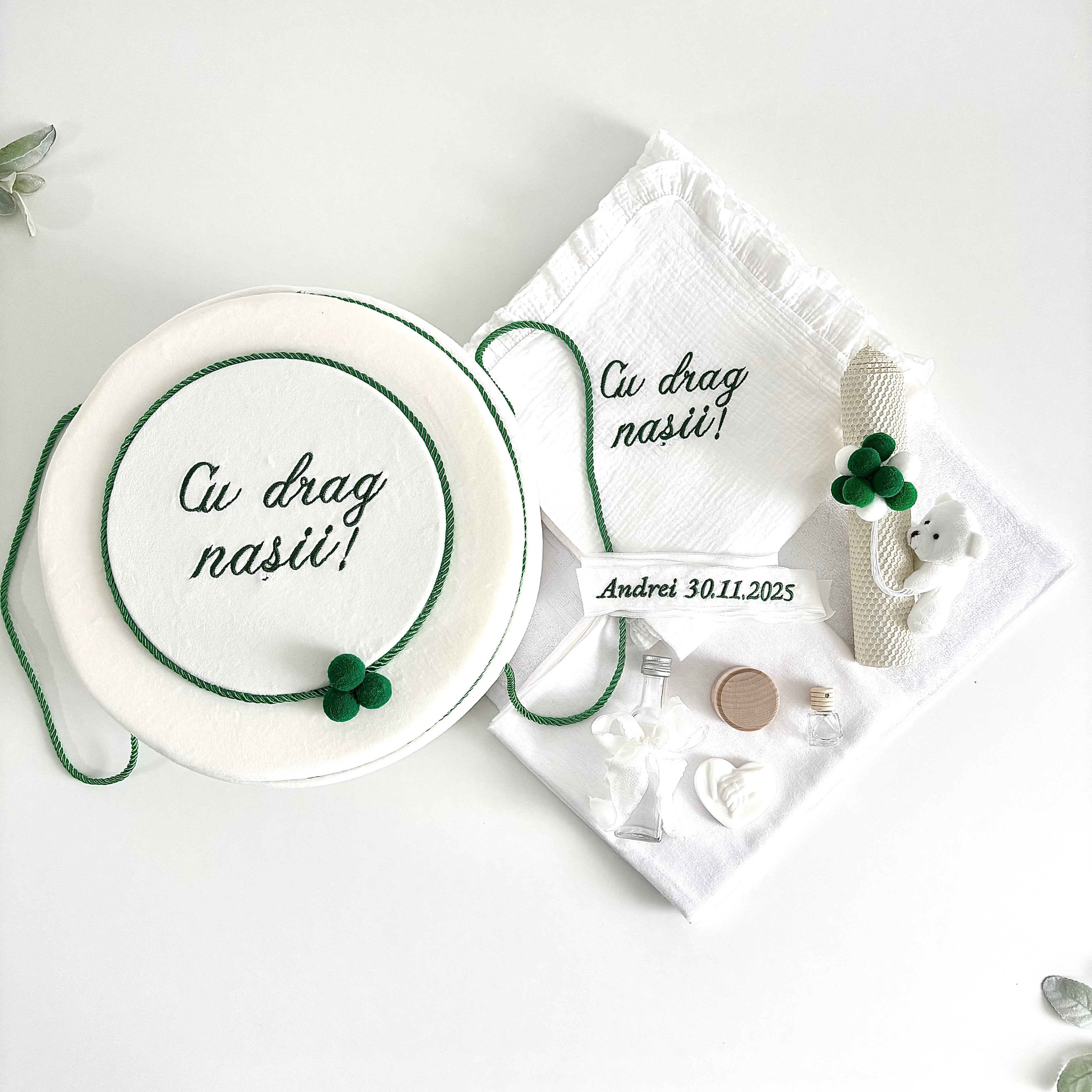 Set Trusou Personalizat pentru Botez Model B027