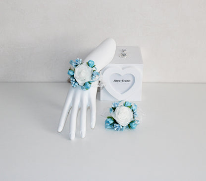 Wedding flowers - Corsage bracelet B023