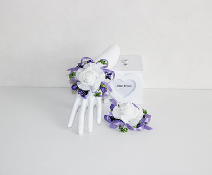 Flowers for the wedding - Corsage bracelet B025