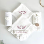 Trusou Personalizat pentru Botez din muselina -Model 013