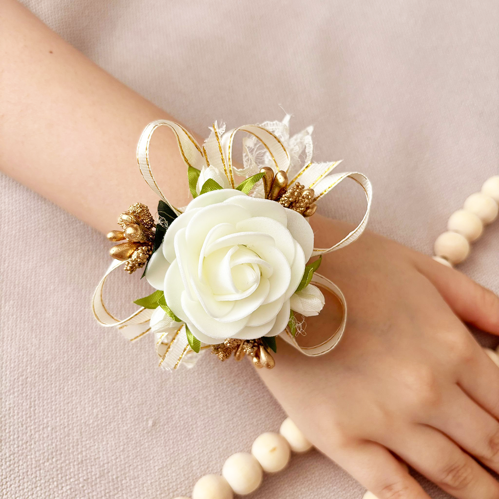 Corsaj Nunta Brățară Dantela cu Accesorii Aurii