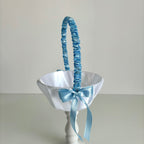 Coșuleț și Pernuță pentru Nuntă cu panglică Bleo