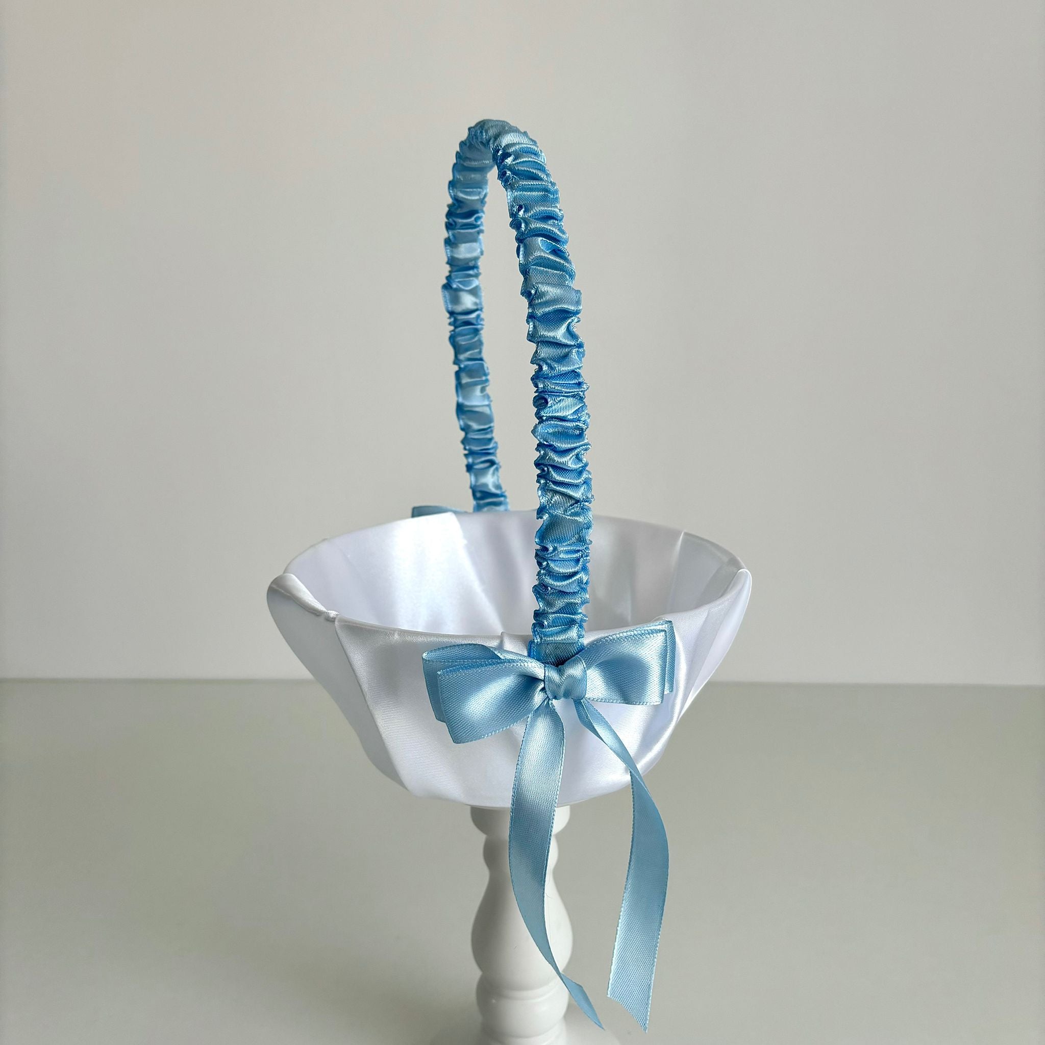 Coșuleț și Pernuță pentru Nuntă cu panglică Bleo