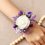 Corsaj Nunta Brățară Dantelă cu Accesorii Lila