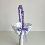 Coșuleț și Pernuță pentru Nuntă cu panglică Lila