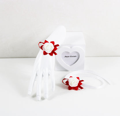 Flowers for the wedding - Corsage bracelet B032