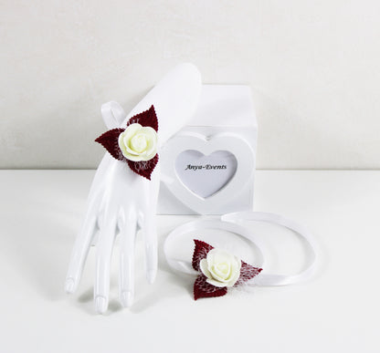 Wedding flowers - Corsage bracelet B033